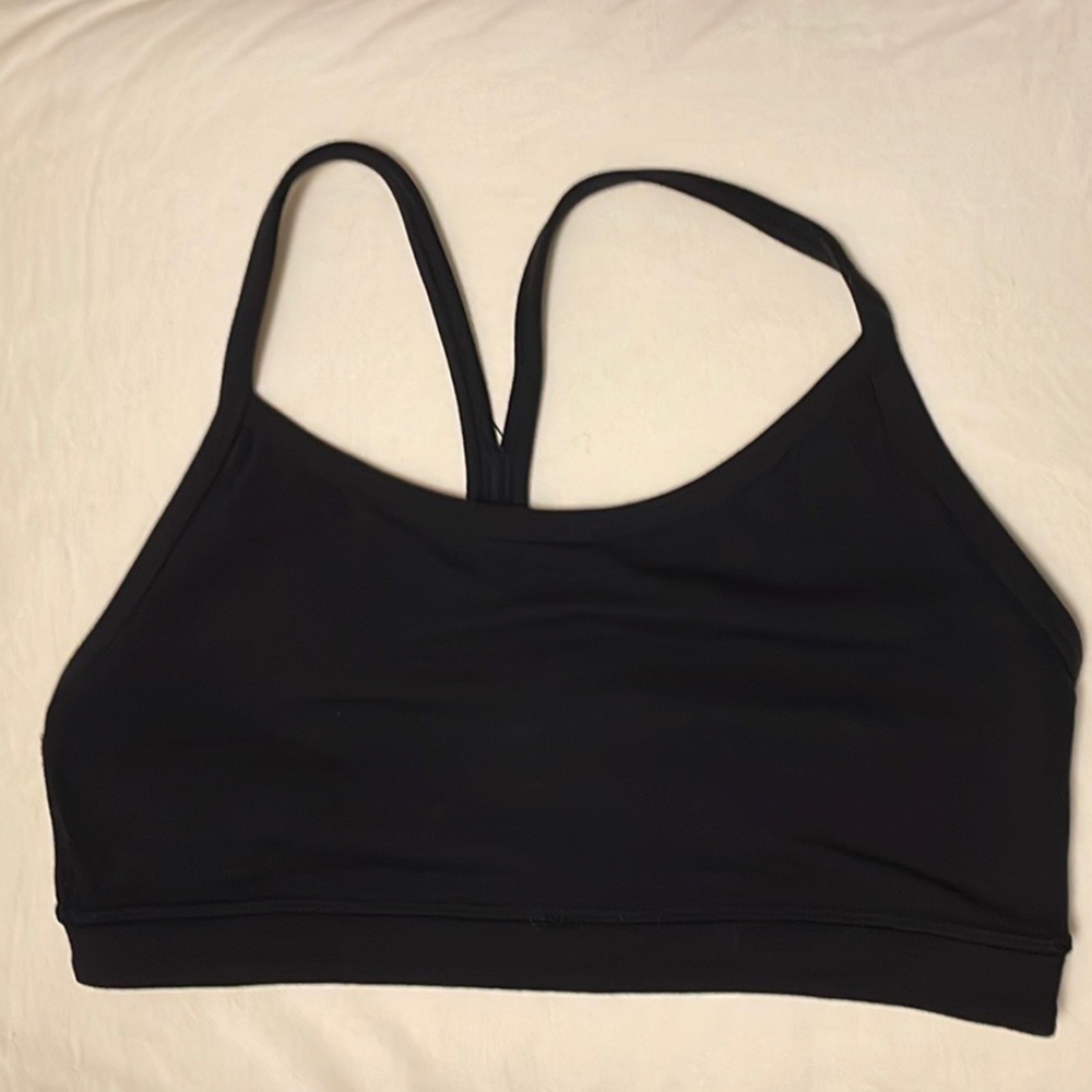 Lululemon Flow Y Black Sports Bra